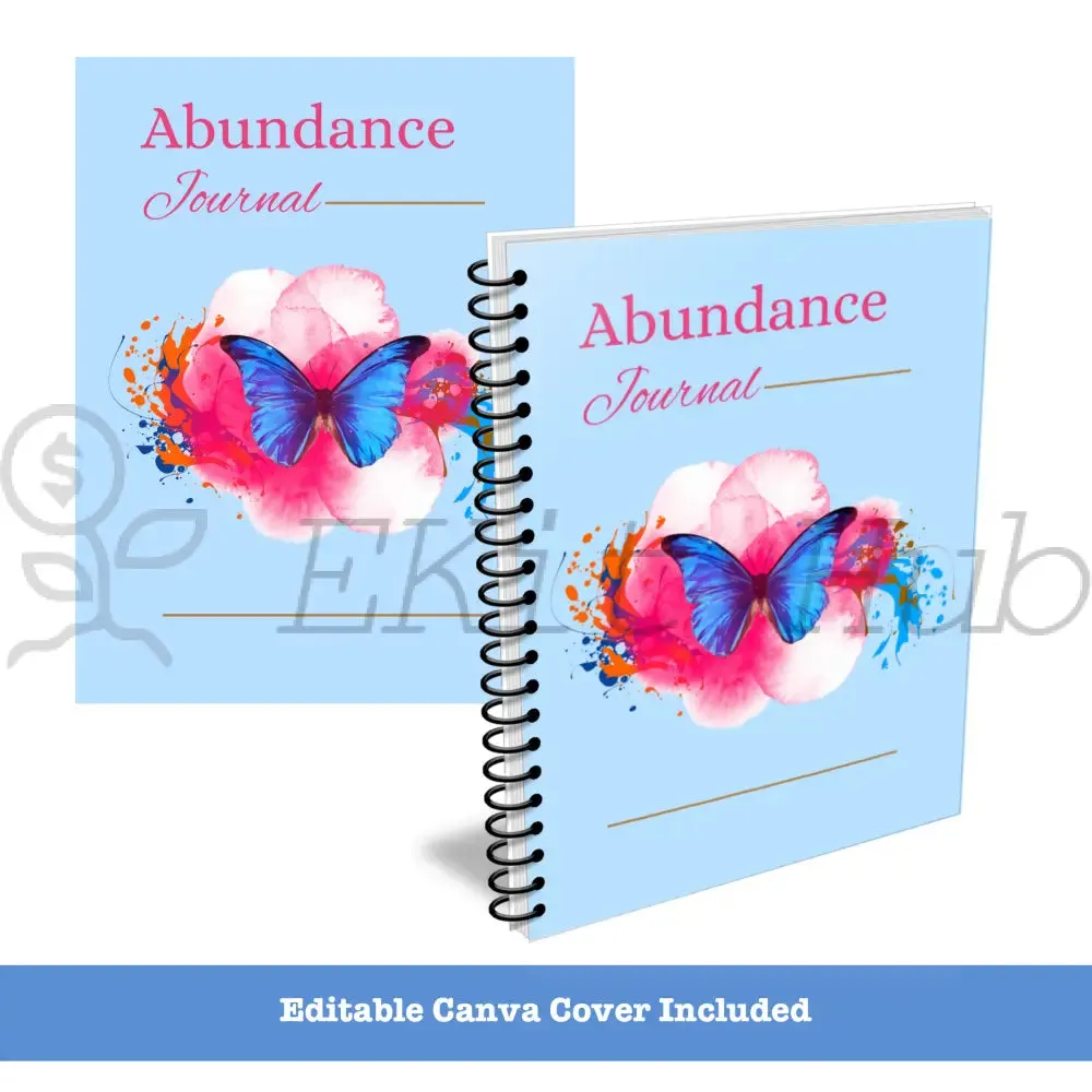 Abundance - Printable Canva PLR Journal