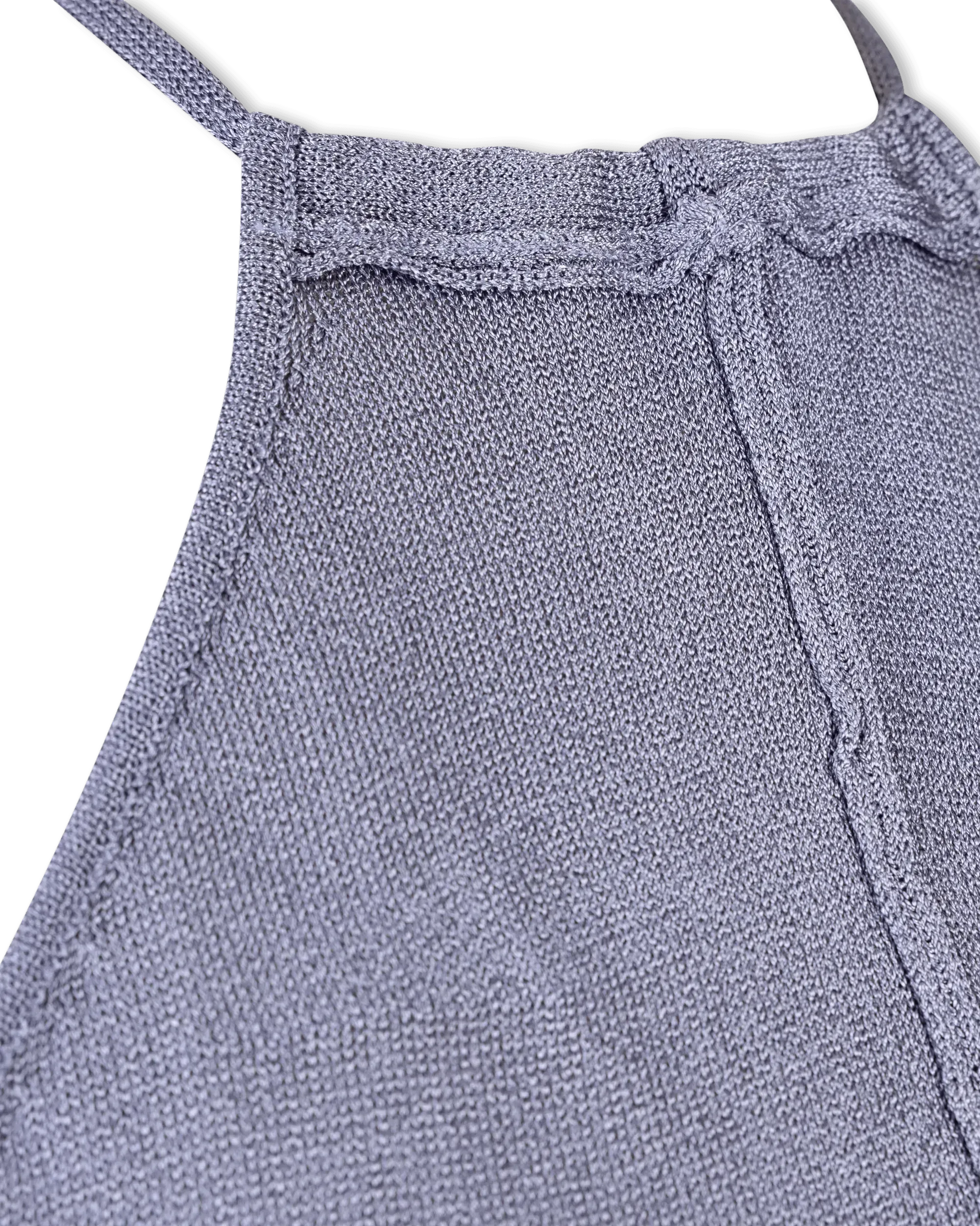 Backless Butterfly Halter Knit Top