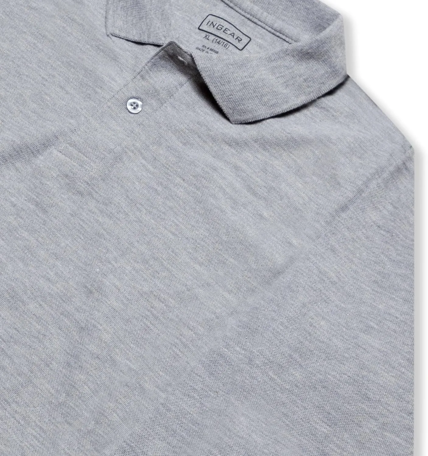 INGEAR Boys Long Sleeve Polo Shirt - School Uniforms/Golf/Casual Wear 2PK
