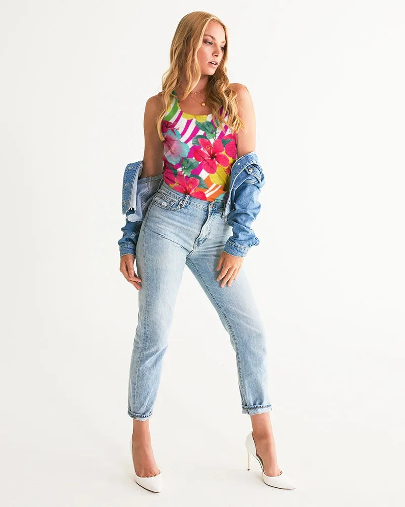 Island Flowers Women's Racerback Tank