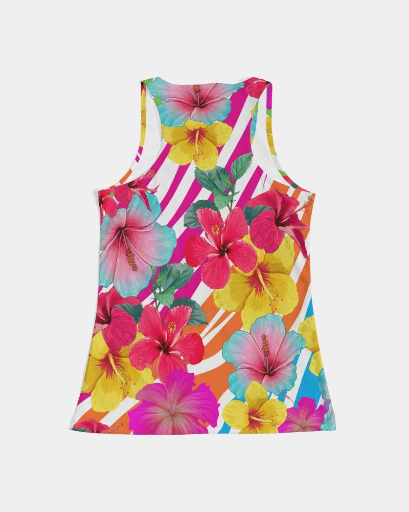 Island Flowers Women's Racerback Tank