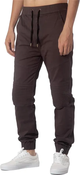 ITALYMORN Khaki Chino Joggers for Men Cotton Twill Casual Pants with Pockets