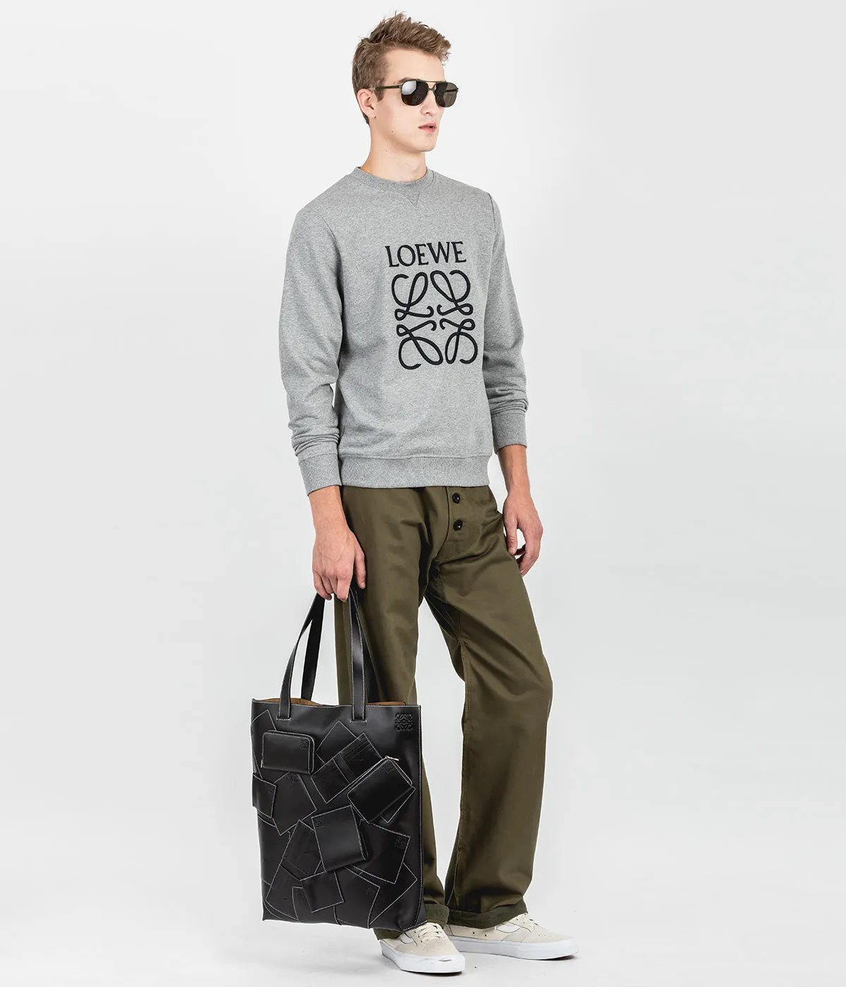 Khaki Green Buttoned Pants