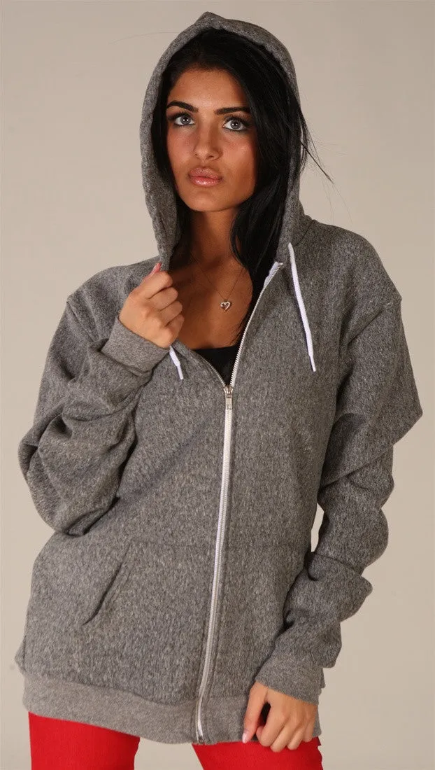 Kinkate Unisex Zip Up Hoodie Pepper