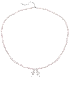 Mini Me Pearl Necklace - 925 Sterling Silver