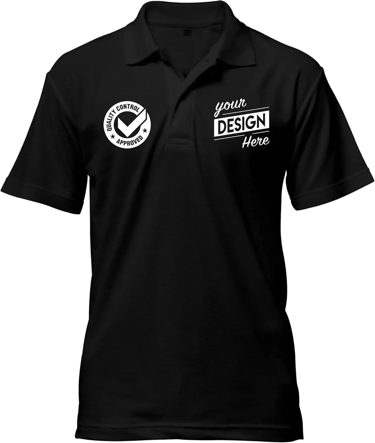 Print Your Design | Custom Personalized Polo Shirt for Men & Women, Short Sleeve Sports Golf Tennis T-Shirt